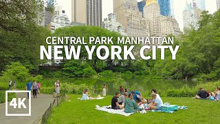 4K NEW YORK CITY  Walking around Central Park Part1 Manhattan New York Travel USA  4K UHD [upl. by Annuhsal561]