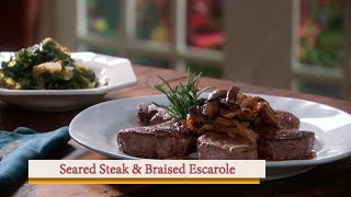 Seared Steak amp Braised Escarole [upl. by Nahrut620]