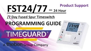 Timeguard FST24 77 Programming Instructions [upl. by Tebor615]