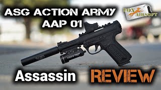 ASG Action Army AAP 01 Assassin Review  Fox Airsoft [upl. by Strickland]