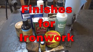 Finishes for ironwork  blacksmithing for beginners [upl. by Adelia598]