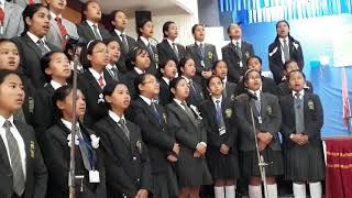 Aashish bipul chettri cover by the students of Saptashri Gyanpeeth taught by Mr Pritam [upl. by Yhotmit]