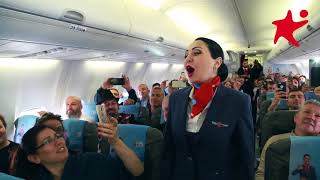 Corendon Airlines Opera Flashmob Show [upl. by Seuqramed177]