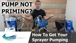 How to get Your Sprayer Pumping  Pump Not Priming [upl. by Nisotawulo]