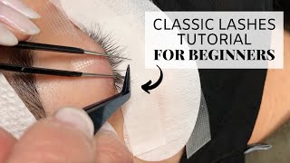 Classic Lashes Tutorial For Beginners [upl. by Angelico]