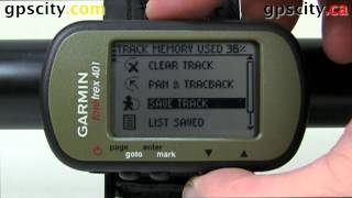 The Track Menu on the Garmin Foretrex 401 [upl. by Colly]