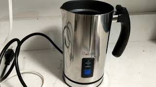 iTeknic Milk Frother amp Steamer for Lattes amp Cappuchinos  Review amp Demo [upl. by Moriah]