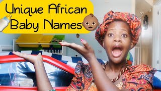 25 UNIQUE AFRICAN BABY NAMES PRONOUNCED AND MEANINGS EXPLAINED [upl. by Akiemaj608]