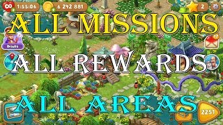 Gardenscapes  All Missions  All Rewards  All Areas Unlocked Part 1  0  Endless [upl. by Argyres]