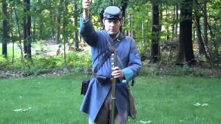 Loading amp Firing a Civil War Musket [upl. by Eidnim460]