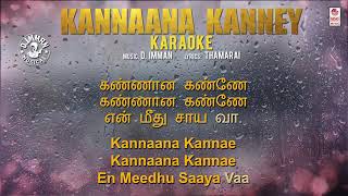 kannana kanne Tamil Karaoke with lyrics SDKaraokeOfficial [upl. by Hagerman]