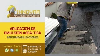 Aplicación de Emulsión Asfáltica  Impermeabilización [upl. by Daberath]