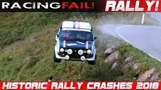 Historic Legend Rally Cars Crash Compilation 2018 [upl. by Notac]