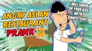 Angry Asian Restaurant Prank Call ORIGINAL  Ownage Pranks [upl. by Melina]