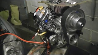 Tuned Vanguard Microlight Aircraft Engine first run [upl. by Notnel]