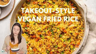 The BEST Vegan TakeoutStyle Fried Rice [upl. by Adnical401]