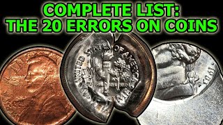 The 20 Types Of Errors On Coins – Complete Overview of Physical Error Coinage [upl. by Airahs641]