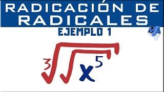 Radicación de radicales  Ejemplo 1 [upl. by Oigile]