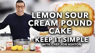 Tasty Lemon Sour Cream Pound Cake  Keep It Simple [upl. by Goodard]