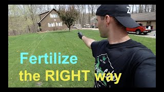 WHEN and HOW to FERTILIZE your lawn [upl. by Laux680]