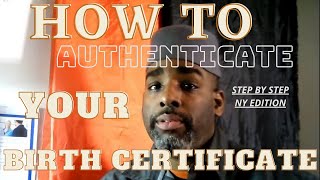 Authenticate Your Birth certificate  followup [upl. by Nothsa]