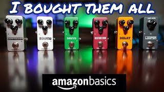 Every Amazon Basics Guitar Pedal  I wanted to hate them [upl. by Nimocks553]