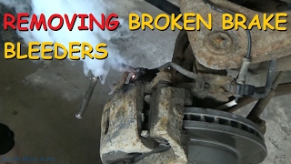 Removing A Broken Brake Bleeder [upl. by Nosiddam]