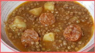 LENTEJAS CON CHORIZO ¡¡¡ FACIL Y RAPIDAS  Una receta de siempre [upl. by Astrid]