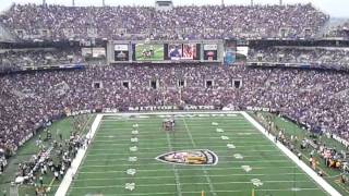 71000 Baltimore Ravens Fans Harmonizing quotSeven Nation Armyquot During 2011 Home Opener [upl. by Ahserb405]