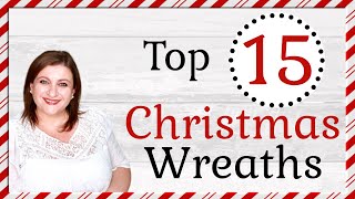 Which is BEST 15 CHRISTMAS WREATH IDEAS [upl. by Lavicrep56]