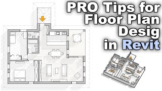 Floor Plan Design in Revit Tutorial 5 PRO Tips [upl. by Abert475]