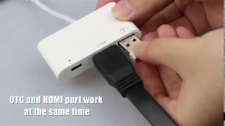 iPhone HDMI OTG USB for Lightning Digital Adapter support iOS 1331 [upl. by Hopper]