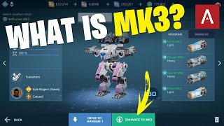 War Robots MK3 Upgrade Explained  MK3 Robots amp Weapons Gameplay WR [upl. by Lyris]