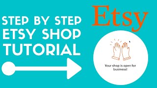 How To Start An Etsy Shop For Beginners  Etsy Store Setup Tutorial [upl. by Starkey]