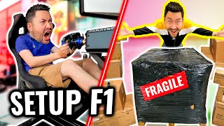 Gros Unboxing et Installation du Setup Simulation F1  énorme [upl. by Amluz72]