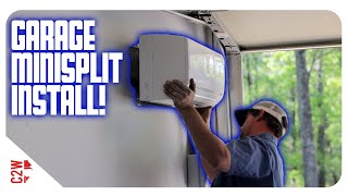 Ductless Mini Split Install IN MY GARAGE  AC amp Heating System [upl. by Quartas]