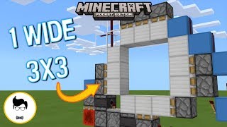 Minecraft BE PERFECT 3X3 PISTON DOOR PEXboxWindows10Switch [upl. by Boffa]