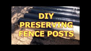 Preserving Wood amp Wooden Fence Posts [upl. by Ldnek]