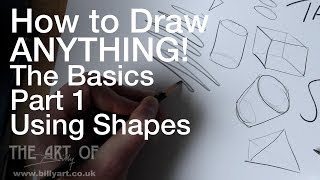 How to Draw Anything The Basics Part 1 Shapes Narrated Step by Step [upl. by Kluge]