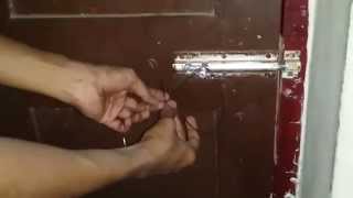 Lock the door from outside for bolt type doors DIY [upl. by Uta413]