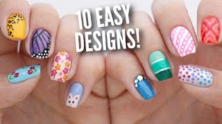 10 Easy Nail Art Designs for Beginners The Ultimate Guide 5 [upl. by Indira]