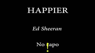 HAPPIER  Ed Sheeran Easy Chords and Lyrics [upl. by Jeannie948]