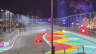 Mick Schumacher qualifying crash 2022 Saudi GP [upl. by Dnumsed]