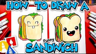 How To Draw A Funny Sandwich [upl. by Salita]