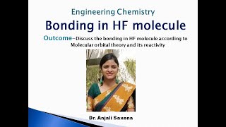 Molecular Orbital theory HF case Part 3BBy Dr Anjali saxena [upl. by Maxantia503]