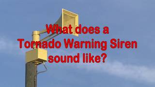 What Does A Tornado Warning Siren Sound Like [upl. by Matelda588]