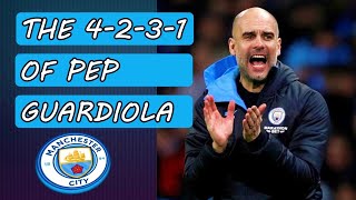 Pep Guardiolas 4231 Manchester City FC tactics [upl. by Laeahcim]