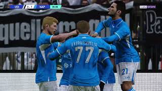 efootball pes21 gameplay Udinese vs Napoli Football Match  Serie A 202425 [upl. by Harvey]