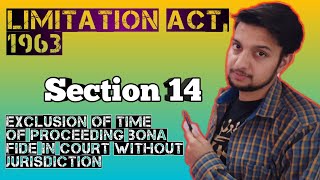 section 14 limitation act 1963  Lecture in Hindi amp English  with Examples [upl. by Hazelton100]