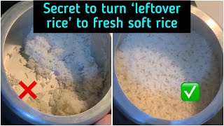 Leftover rice to warm fresh rice [upl. by Gord]